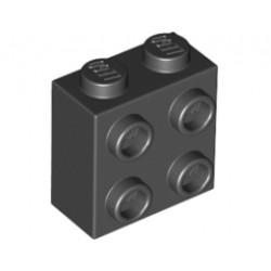 Тухличка 1X2X1 2/3 с 4 стъда: {черен}