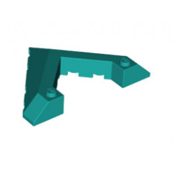 Wedge 6 x 8 Pointed Cutout: {ярко синьо-зелен}