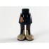 Mini Doll Friends Hips and Skirt with Dark Orange Sash, Dark Brown Legs and Dark Tan Boots Pattern: {черен}