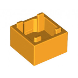 Кутия 2X2 с дъно No. 1: {огнено жълто-оранжев}