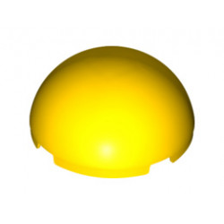 Cylinder Hemisphere 4 x 4 : {ярко жълт}