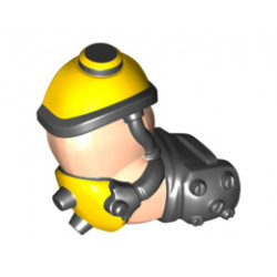 Arm Giant, Right with Yellow Shoulder and Elbow Pads and Black Wrist Guard Pattern: {светло нуга}