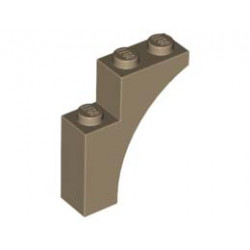 Тухличка с дъга 1X3X3: {пясъчно жълт}