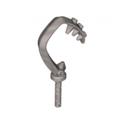 Minifigure, Weapon Hook with 3 Spikes: {сребърно метален}