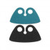 Minifigure, Cape Cloth, High Rounded Collar with Dark Azure and Black Sides (Lando Calrissian): {мултикомбинация}