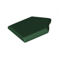 Плоска плочка 2х3 с ъгъл: {земно зелен}