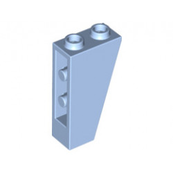 Покривна плочка 1X2x3/74° инверсна : {светло кралско син}