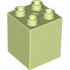 DUPLO BRICK 2X2X2: {пролетно жълто-зелен}