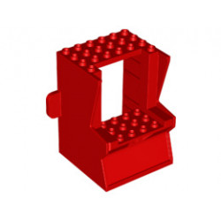 Minifigure, Utensil Arcade Game Cabinet Body: {ярко червен}