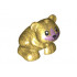 Hamster / Mouse, Friends / Elves with Black Eyes, Nose and Mouth and Metallic Pink Muzzle Pattern: {топло златист}