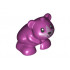 Hamster / Mouse, Friends / Elves with Black Eyes, Nose and Mouth and Metallic Pink Muzzle Pattern: {ярко червеникаво-виолетов}