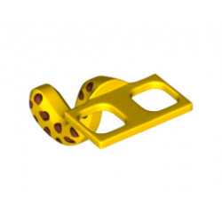 Minifigure, Costume Tail Cat with Dark Orange Leopard Spots Pattern: {ярко жълт}