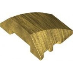 Wedge 4 x 3 Triple Curved No Studs: {топло златист}
