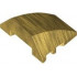 Wedge 4 x 3 Triple Curved No Studs: {топло златист}