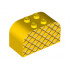 Slope, Curved 4 x 2 x 2 Double with Four Studs with Pineapple Skin Pattern: {ярко жълт}