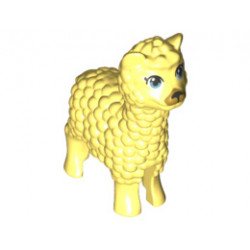 Alpaca / Llama, Friends with Metal Blue Eyes and Gold Muzzle Pattern: {студено жълт}