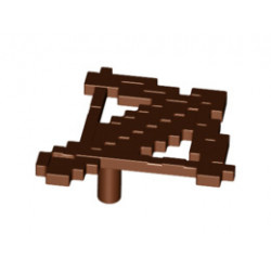 Minifigure, Weapon Crossbow with Arrow Pixelated (Minecraft): {червеникаво-кафяв}
