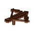 Minifigure, Weapon Crossbow with Arrow Pixelated (Minecraft): {червеникаво-кафяв}