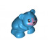 Hamster / Mouse, Friends / Elves with Black Eyes, Nose and Mouth and Metallic Pink Muzzle Pattern: {тъмно небесносин}