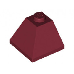 Ъглова тухличка 2X2/45° отвън : {нов тъмно червен}