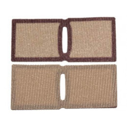 Minifigure, Poncho Cloth Straight with Dark Brown Rim Pattern (SW Luke Skywalker): {пясъчно жълт}