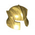 Minifigure, Headgear Helmet Castle with Cheek Protection Angled: {топло златист}
