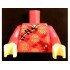 Torso Robe with Gold Hems, Gold Circle Symbols and Rat Pattern (BAM) / Red Arms / Yellow Hands: {ярко червен}