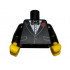 Torso Jacket Formal with Black Vest, White Shirt and Black Bow Tie with Red Flower Pattern (BAM) / Black Arms / Yellow Hands: {черен}