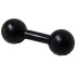 Minifigure, Utensil Barbell: {черен}