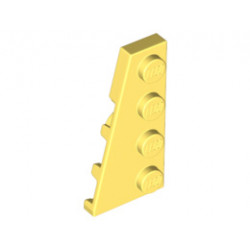 Лява плочка 2X4 с ъгъл: {студено жълт}