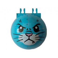 Windscreen 6 x 6 x 3 Canopy Half Sphere with Dual 2 Fingers with Angry Cat Face Pattern: {умерено небесносин}