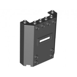 Стена 45 градуса 2X6X6 с прозорец : {черен}