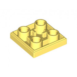 Плоска плочка 2X2 инверсна: {студено жълт}