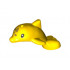 Dolphin Baby, Friends, Jumping with Black Eyes and Gold Spots Pattern: {ярко жълт}