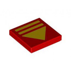 FLAT TILE 2X2, NO. 606: {ярко червен}