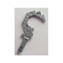 Minifigure, Weapon Sickle Pixelated (Minecraft): {сребърно метален}