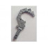 Minifigure, Weapon Sickle Pixelated (Minecraft): {сребърно метален}