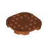 Плочка 6X6X2/3 обла с редуцирани стъдове: {тъмно оранжев}
