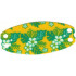 Cloth Hammock Oval 10 x 5 with Flowers and Leaves on Yellow Background Pattern: {бял}