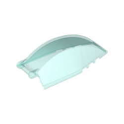 Windscreen 8 x 4 x 2 Curved with Bar Handle: {прозрачно светло син}