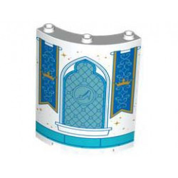 WALL ELEMENT 4X4X6, ROUND, NO. 6: {бял}
