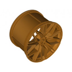 Wheel 62.3mm D. x 42mm Technic Racing Large with 10 'Y' Spokes: {златно мастило}