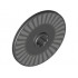 Technic, Disk 3 x 3 with Silver and Light Bluish Gray Fan Pattern: {черен}