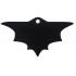 Minifigure, Cape Cloth, Scalloped 7 Points, Wide, Single Top Hole (Batman) - Traditional Starched Fabric: {черен}