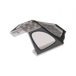 Windscreen 6 x 6 x 2 Canopy with SW General Grievous' Starfighter 2020 Pattern: {прозрачно кафяв}
