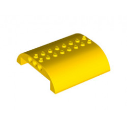 Slope, Curved 8 x 8 x 2 Double: {ярко жълт}