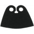 Minifigure, Cape Cloth, Very Short, Rounded Triangle Neck Cut - Spongy Stretchable Fabric: {черен}