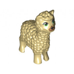 Alpaca / Llama, Friends with Bright Green Eyes and Medium Nougat Muzzle Pattern: {тухлено жълт}