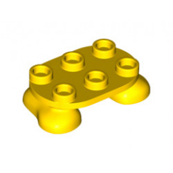 Крака 2X3X2/3, No. 1: {ярко жълт}