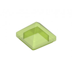 Плочка пирамида 1X1X2/3 : {прозрачно ярко зелен}